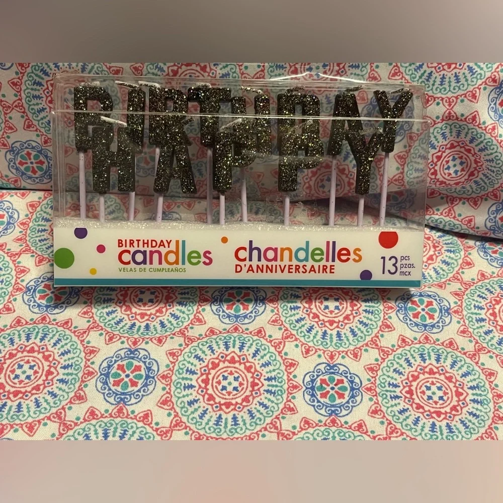 🌟❣️4/$10❣️🌟NWT Birthday Candles and Bday girl Ribbon Bundle